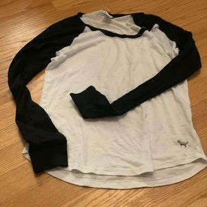 Vs pink long sleeve. Black arms. Size small.